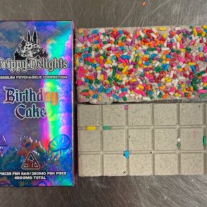 Trippy Delights Chocolate Bar Birthday cake